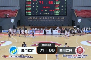 CUBAL三级联赛：厦门软件击败四川文轩 龚书坦砍下26分 梁粤独得36分