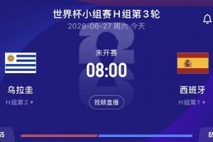 阿斯：乌拉圭与西班牙比赛期间有雷暴预报，闪电可能影响比赛进行